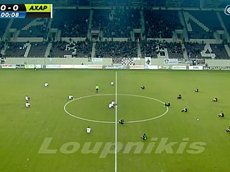 WATCH: Greek teams stage sit d...